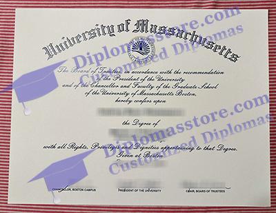 UMass Boston certificate