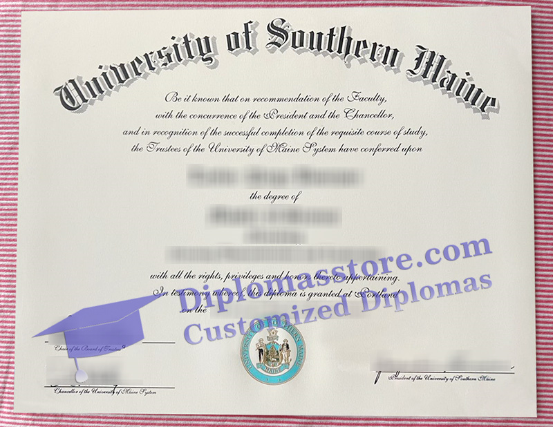 University of Southern Maine diploma, University of Southern Maine degree,
