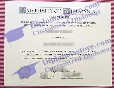 UW-Eau Claire certificate