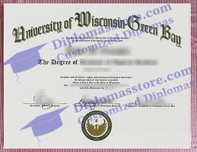 UW-Green Bay certificate