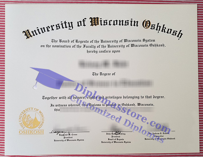 University of Wisconsin Oshkosh diploma, UW Oshkosh degree,