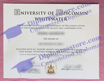 UW Whitewater diploma