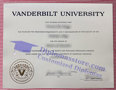 Vanderbilt University certificate
