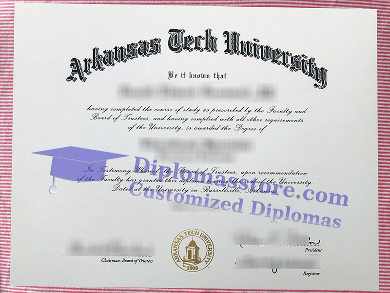 Arkansas Tech University diploma, Arkansas Tech University degree,