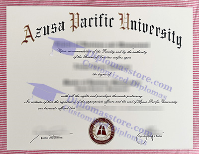 Azusa Pacific University certificate