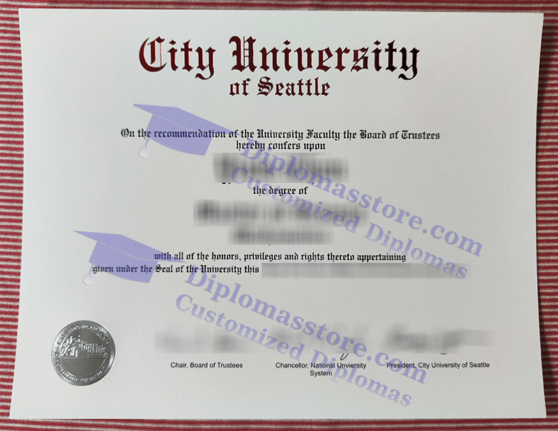 City University of Seattle diploma, City University of Seattle degree,