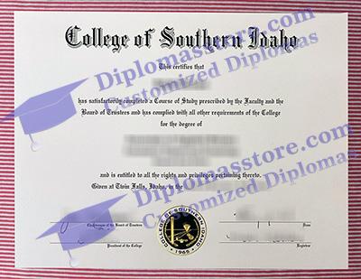 College of Southern Idaho certificate