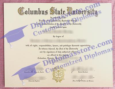 Columbus State University certificate