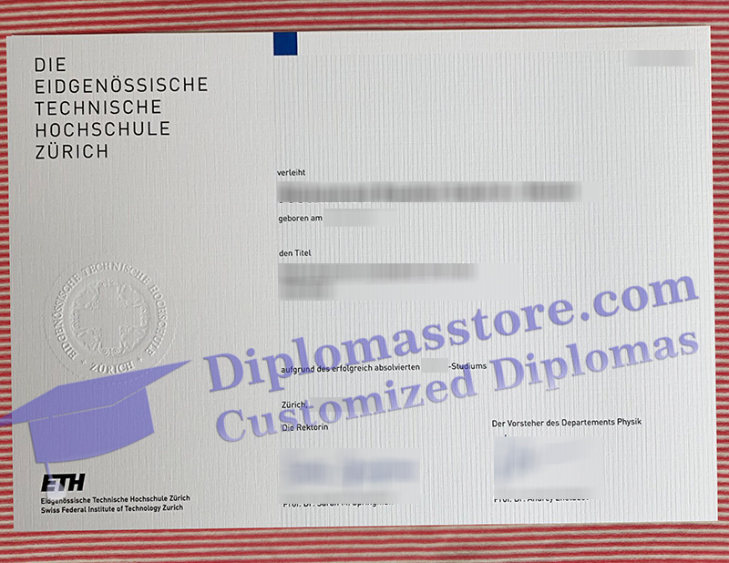 ETH Zürich diploma, Eidgenössische Technische Hochschule Zürich degree,