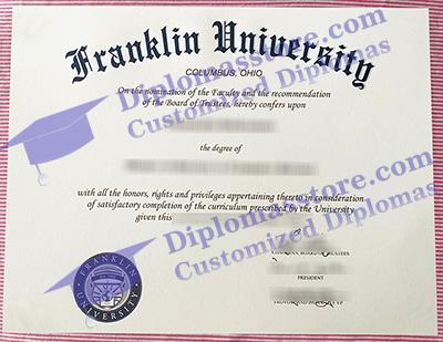 Franklin University certificate