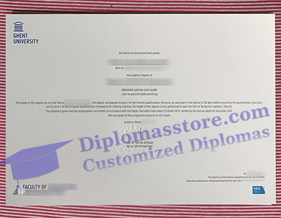 Ghent University diploma