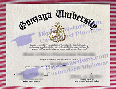 Gonzaga University certificate
