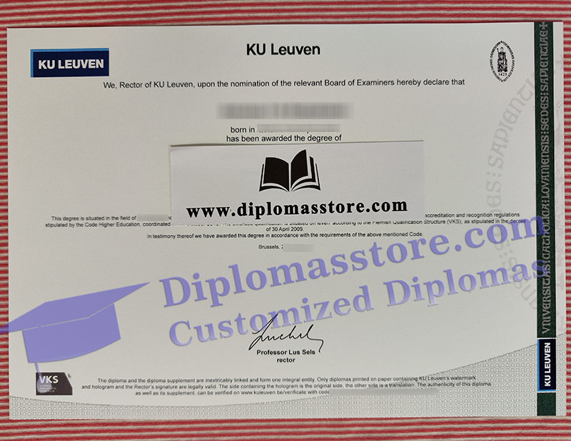 Katholieke Universiteit Leuven degree, KU Leuven diploma,