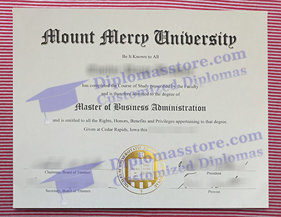 Mount Mercy University certificate