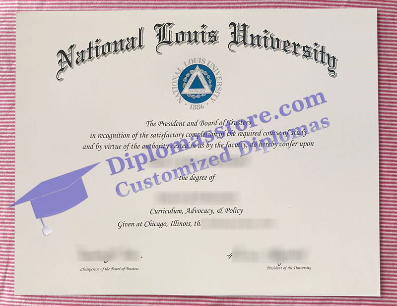 National Louis University  diploma, National Louis University degree,