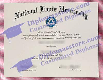 National Louis University certificate