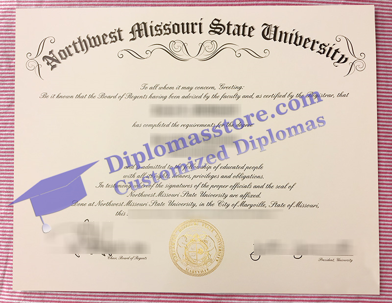 Northwest Missouri State University diploma, Northwest Missouri State University degree,