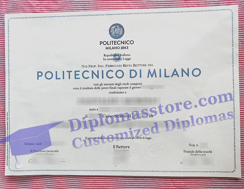 Politecnico di Milano laurea, Politecnico Di Milano diploma,