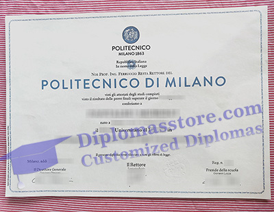 Polytechnic University of Milan diploma