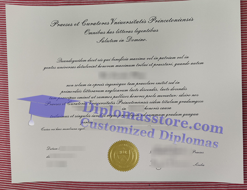 Princeton University diploma, Princeton University degree,