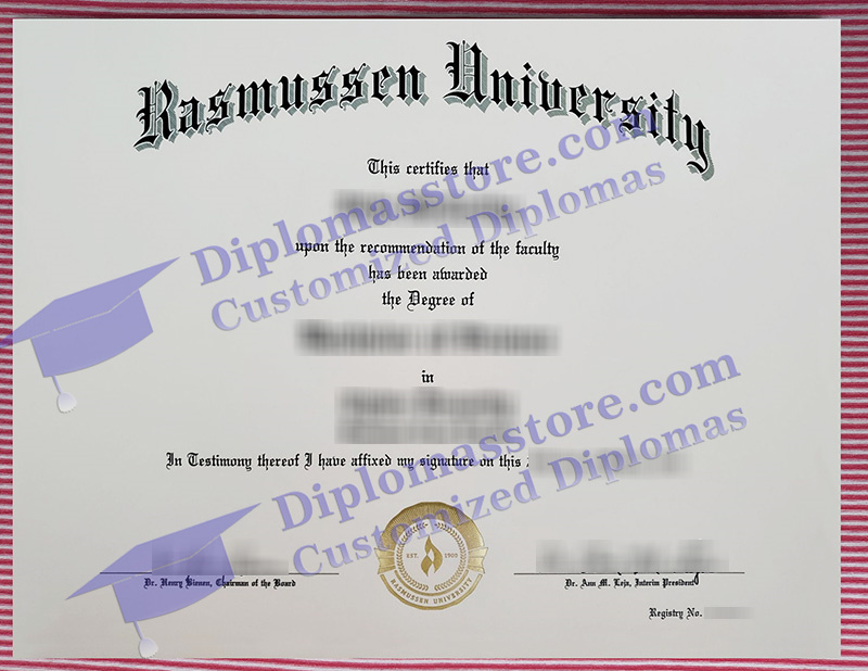 Rasmussen University diploma, Rasmussen University degree,