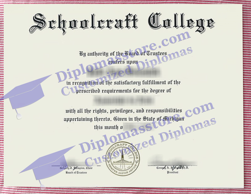 Schoolcraft College diploma, Schoolcraft College degree,