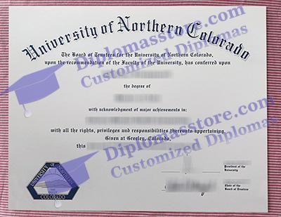 University of Northern Colorado certificate