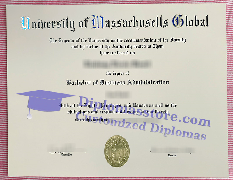 University of Massachusetts Global diploma, University of Massachusetts Global degree, BBA diploma,