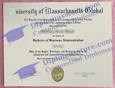University of massachusetts Global certificate
