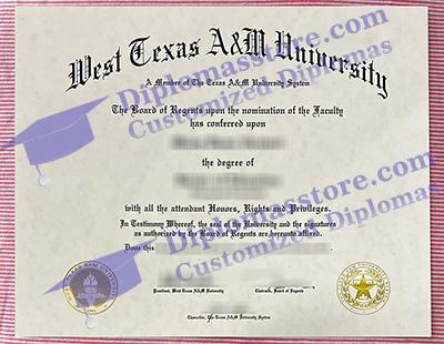 WTAMU diploma