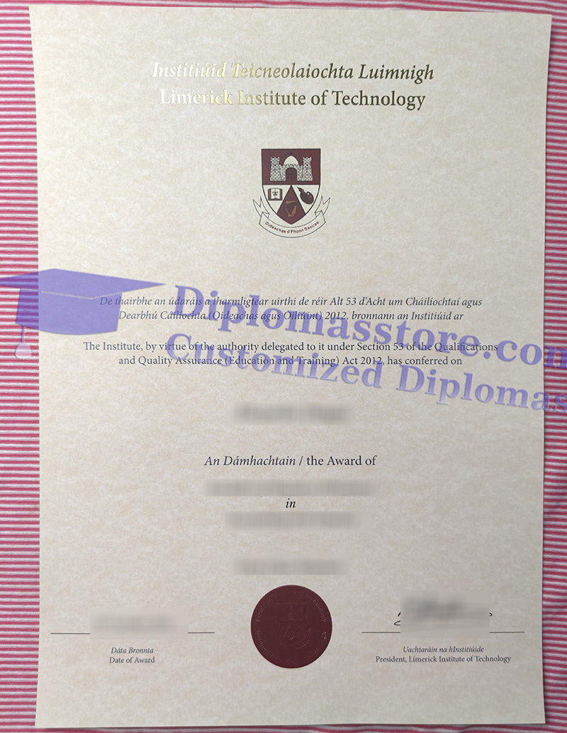 Limerick Institute of Technology degree, Limerick Institute of Technology certificate,