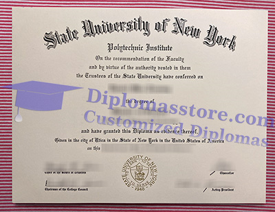 SUNY Polytechnic Institute certificate