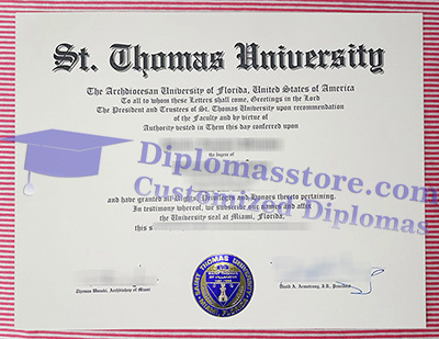 St. Thomas University certificate