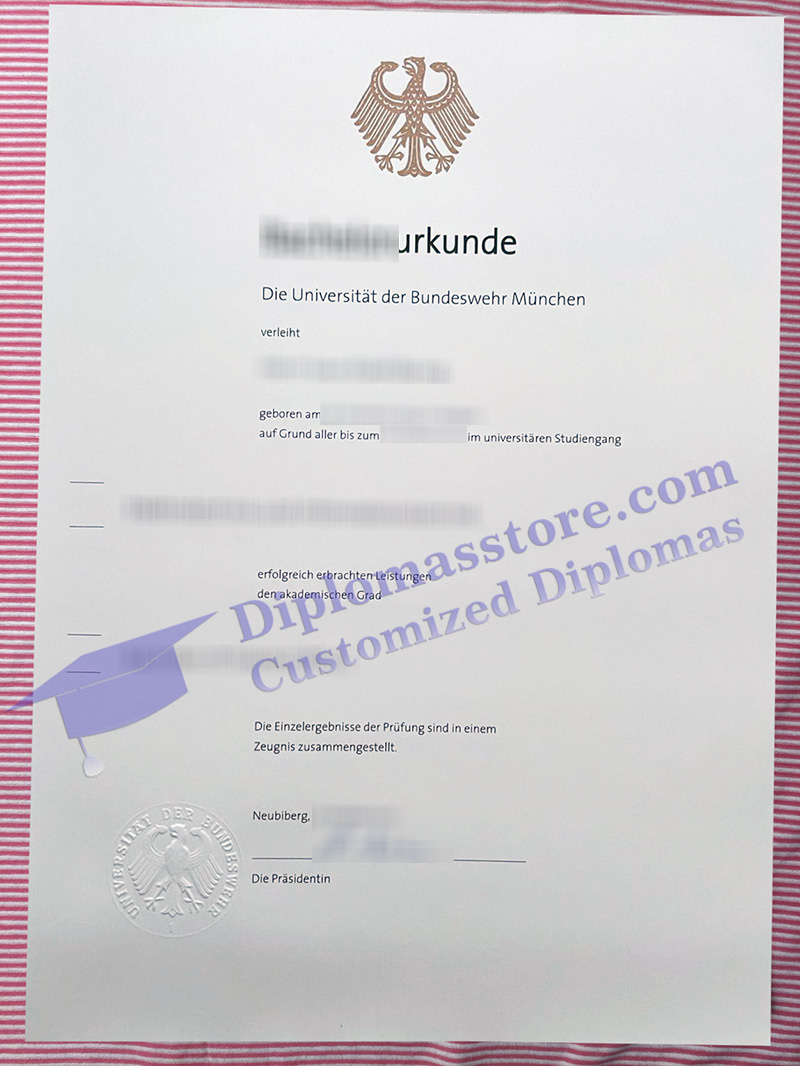 Universität der Bundeswehr München urkunde, Universität der Bundeswehr München degree,