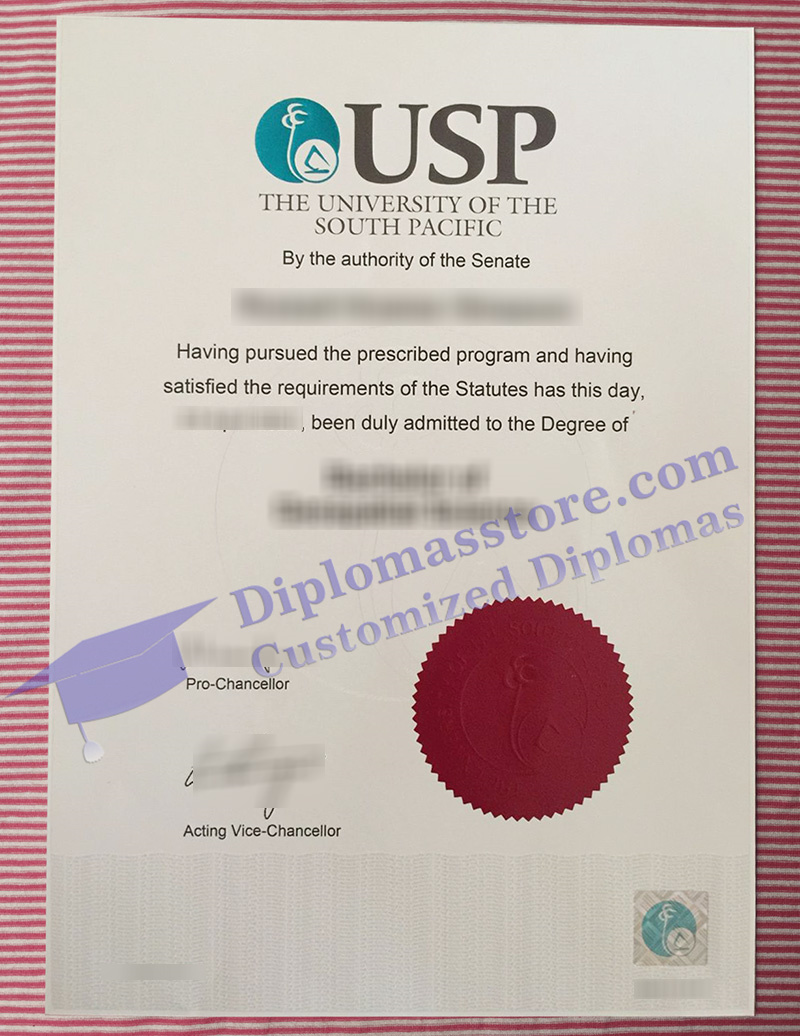 University of the South Pacific degree, University of the South Pacific diploma,