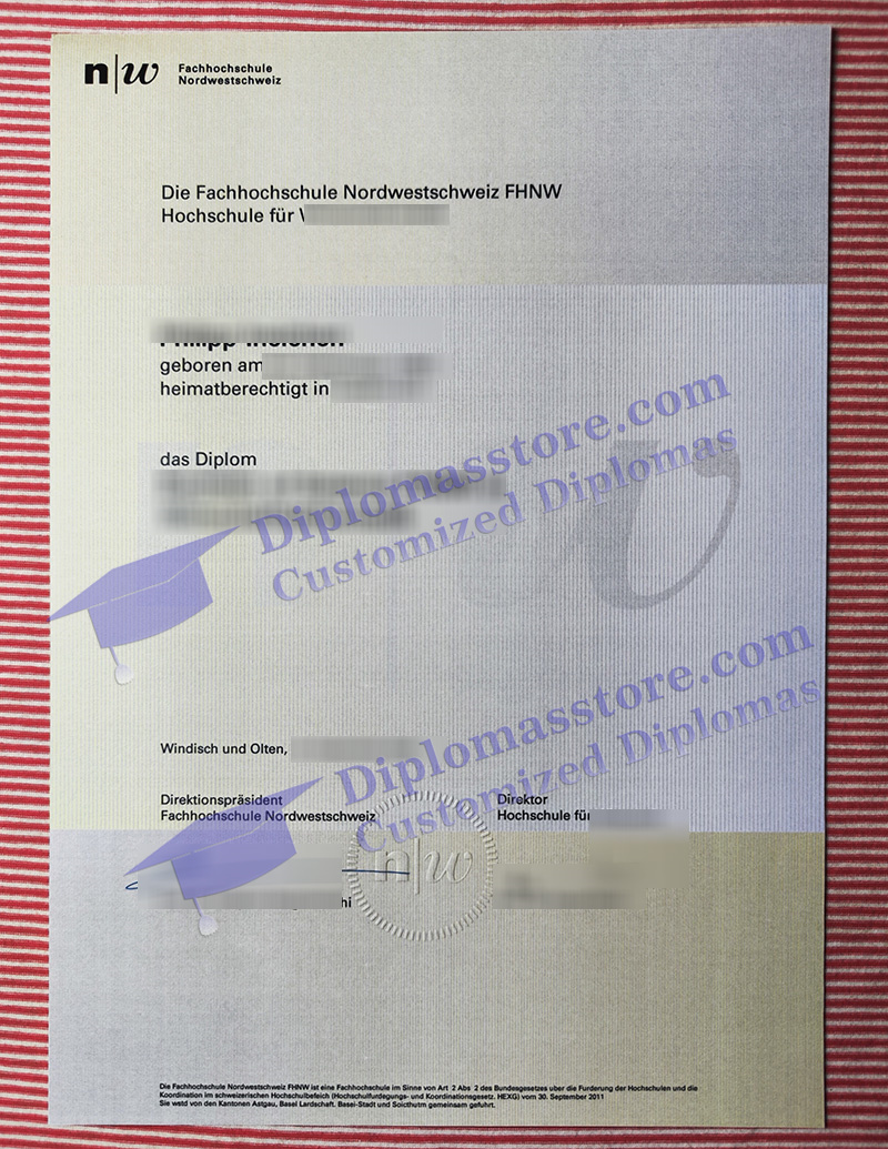 Fachhochschule Nordwestschweiz diplom, FHNW degree,