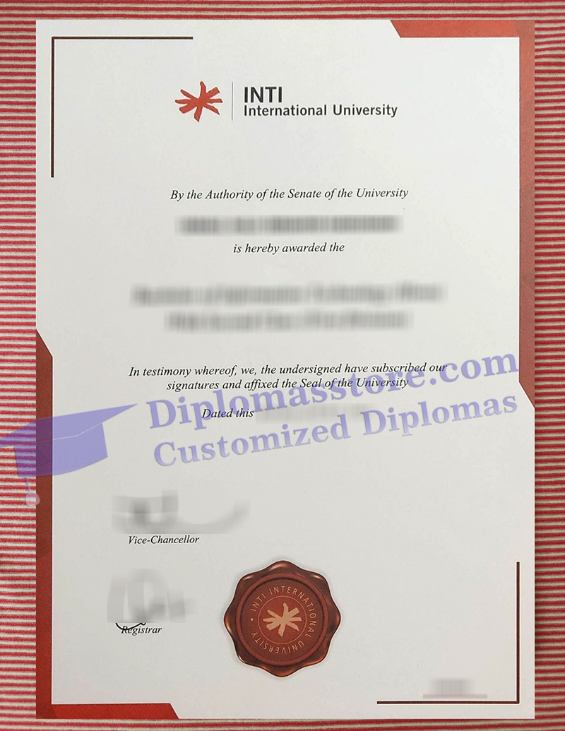 INTI International University degree, INTI International University certificate,