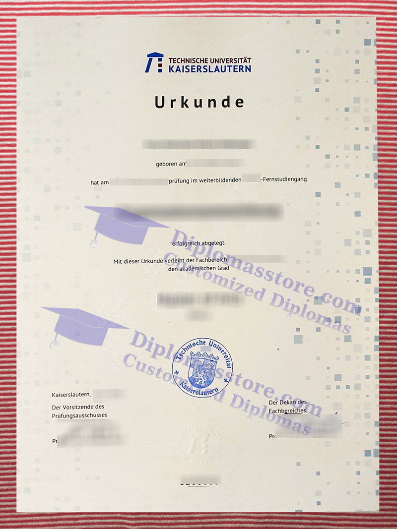 Technische Universität Kaiserslautern degree, TU Kaiserslautern urkunde,