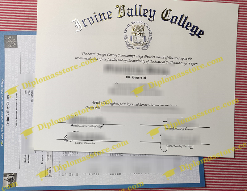 Irvine Valley College diploma, Irvine Valley College degree,