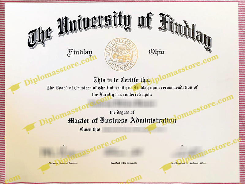 University of Findlay diploma, University of Findlay degree,