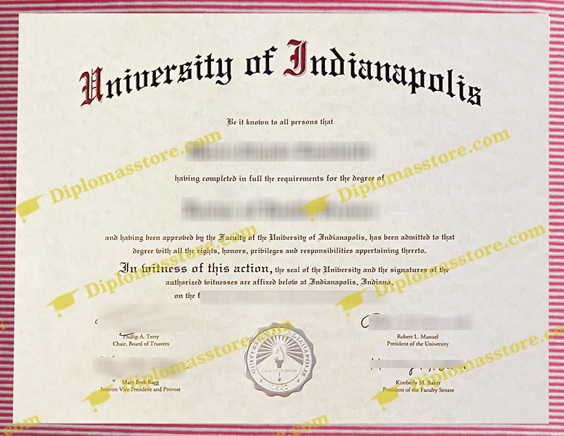 University of Indianapolis diploma, University of Indianapolis degree,