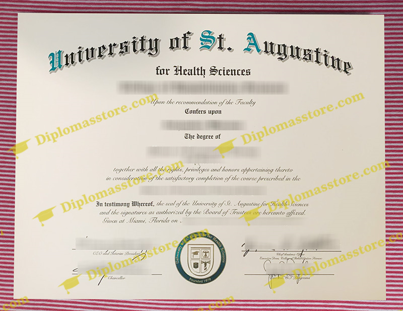 University of St Augustine diploma, University of St Augustine degree,