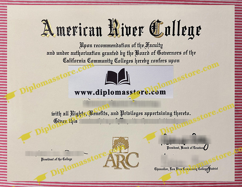 American River College diploma, American River College degree,