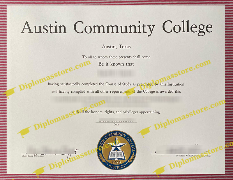 Austin Community College diploma, Austin Community College associate degree,