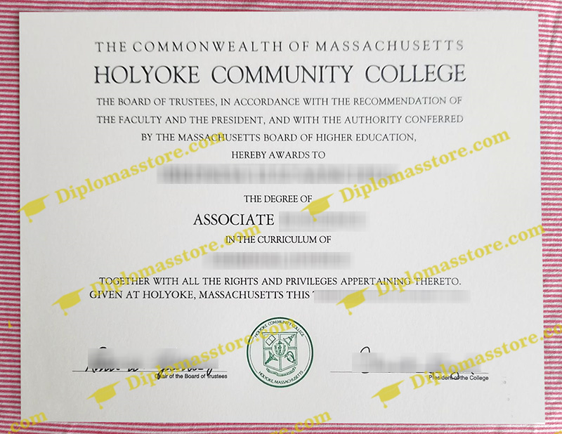 Holyoke Community College diploma, Holyoke Community College associate degree,
