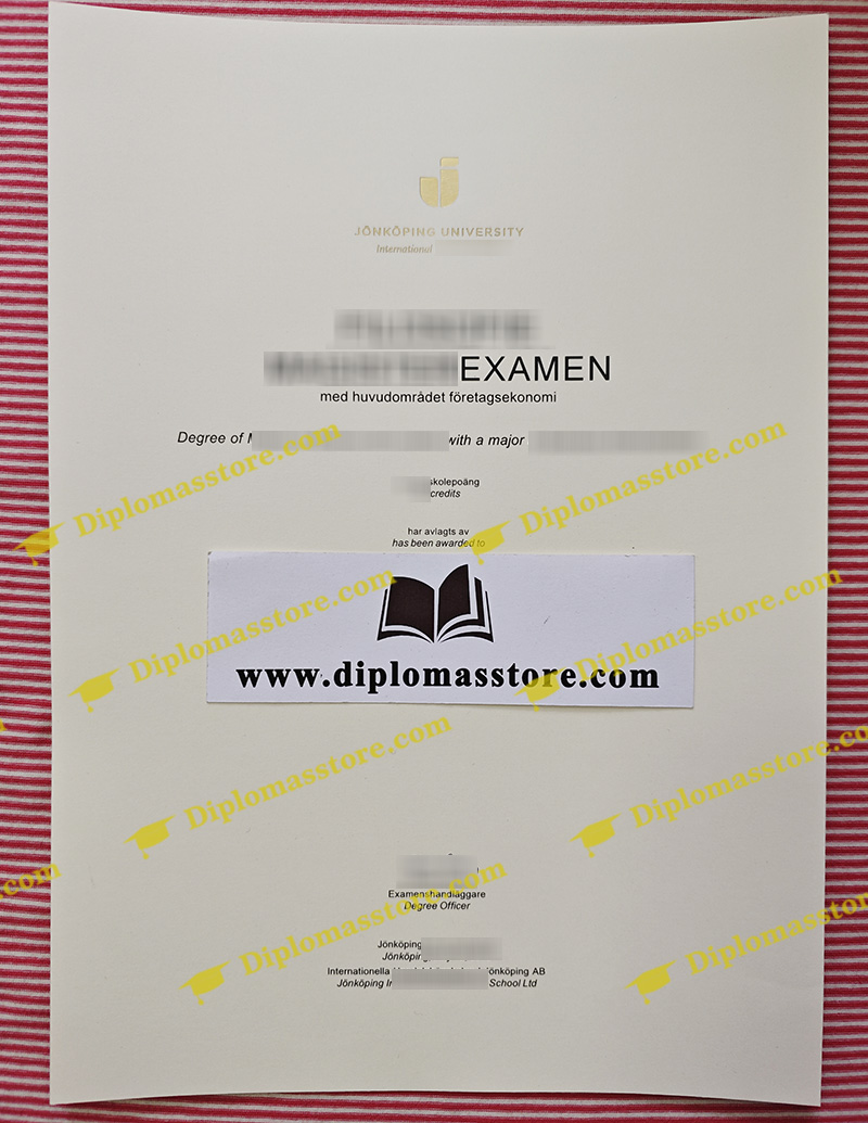 Jönköping University degree, Jönköping University diploma,