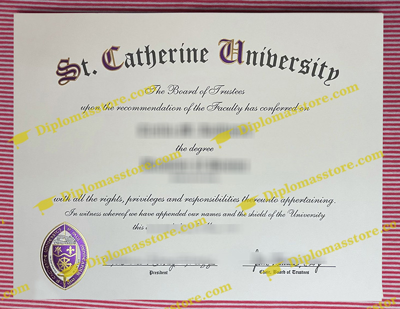 St. Catherine University diploma, St Catherine University degree,